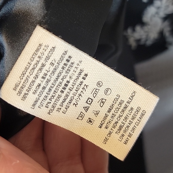 Free People Black Floral Snap Bomber Jacket Size S - Picture 6 of 7